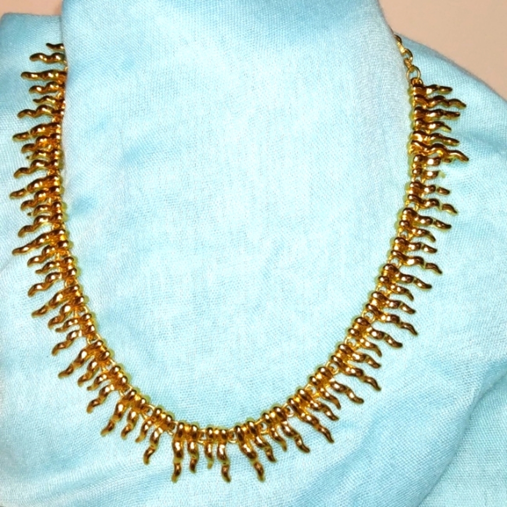 Bikoux Terner goldtone dripping gold nice great shape